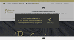 Desktop Screenshot of pashminasandwraps.co.uk